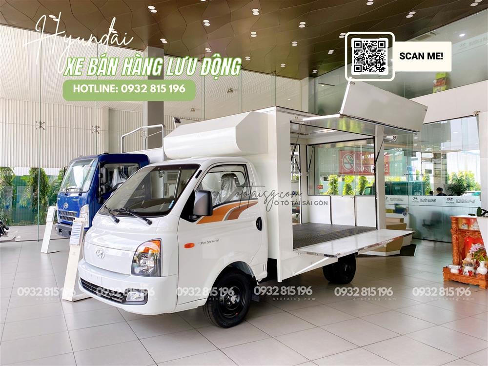 Xe tải Hyundai H150 thùng bán hàng lưu động chuyên dùng bán đồ ăn, thức uống, ẩm thực